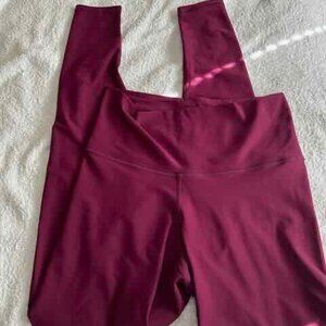 Old Navy Powersoft Leggings Large Tall Cranberry EPC